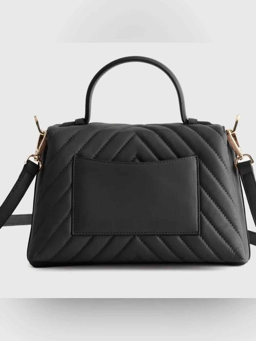 Quince Italian Leather Quilted Satchel - Picture 4 of 6